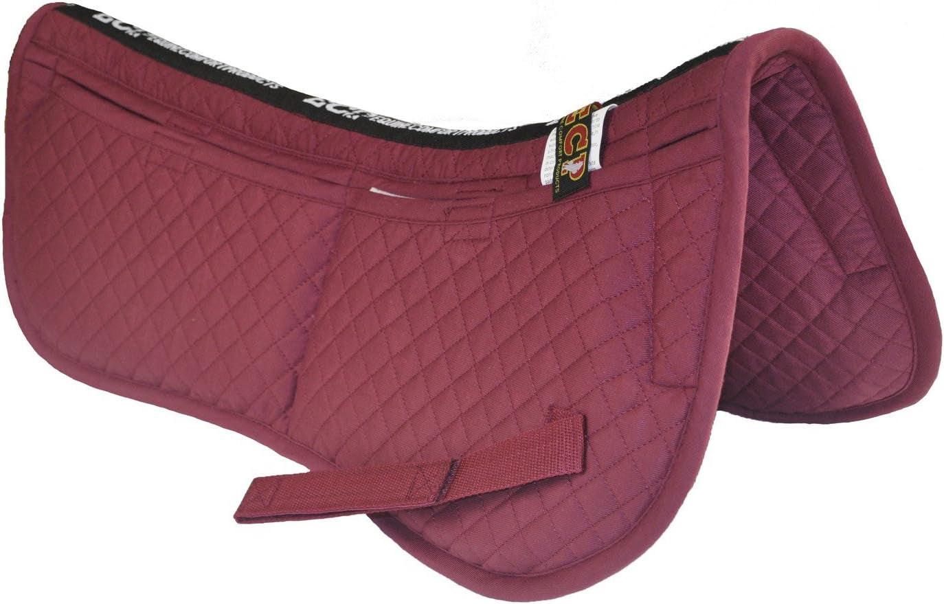 ECP Equine Comfort Products Injury Prevention Half Saddle Pad with Adjustable Memory Foam