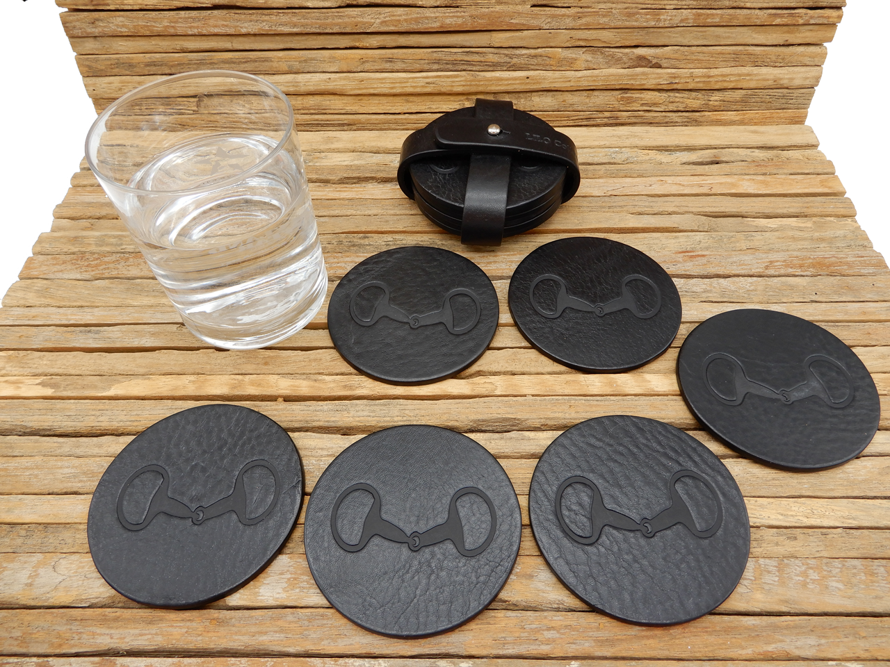 LILO Burgos Bit Leather Coasters