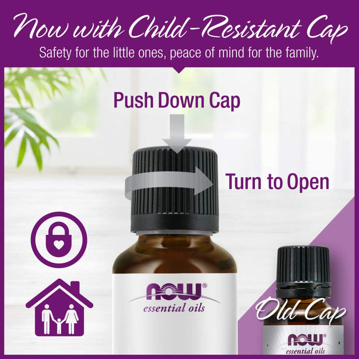 NOW Essential Oils, Lavender & Tea Tree Oil, Stimulating Aromatherapy Scent, Blend of Pure Lavender Oil and Pure Tea Tree Oil, Vegan, Child Resistant Cap, 1-Ounce