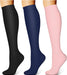3 Pairs Compression Socks for Women & Men 15-20 Mmhg,Best Support for Nurses Running Hiking
