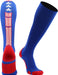 Madsportsstuff Patriot USA Flag Stars and Stripes over the Calf Socks