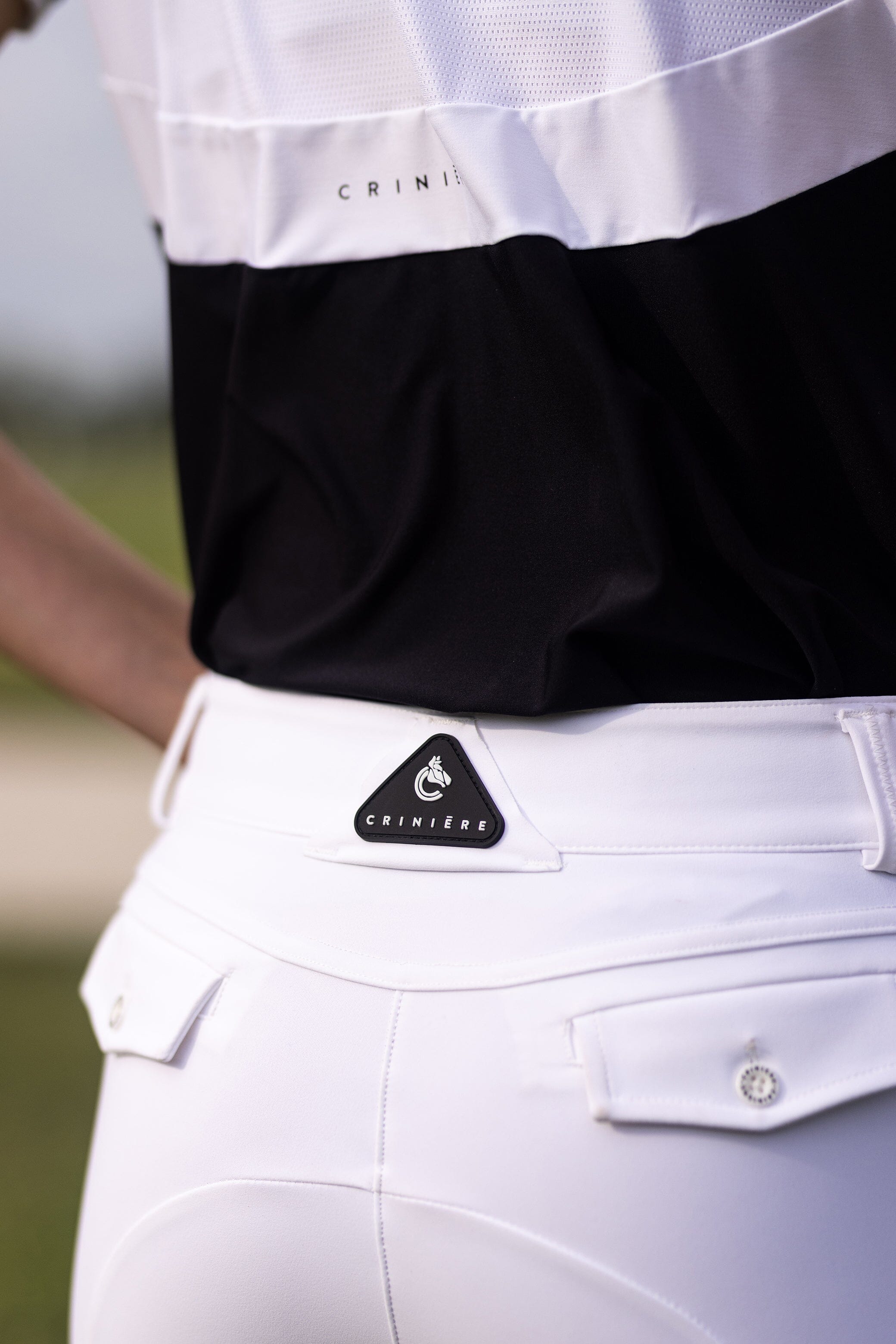 Juliette High Compression Show Breeches in White - Sample Sale