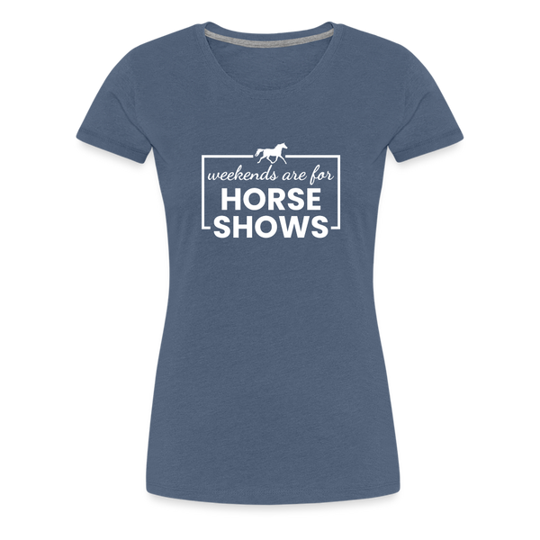 HORSE SHOWS TRIBLEND T-SHIRT - heather blue