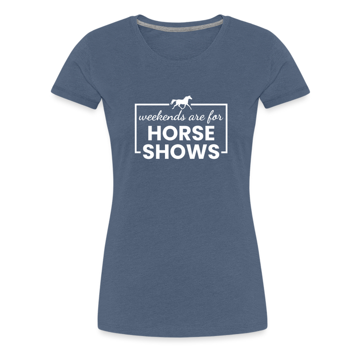 HORSE SHOWS TRIBLEND T-SHIRT - heather blue