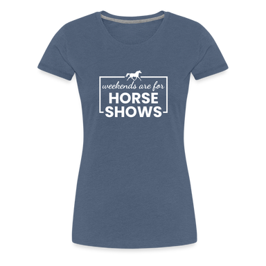 HORSE SHOWS TRIBLEND T-SHIRT - heather blue
