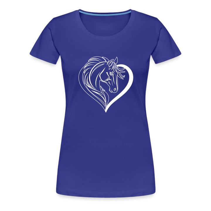 HORSE HEART TRIBLEND T-SHIRT - royal blue