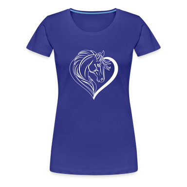 HORSE HEART TRIBLEND T-SHIRT - royal blue