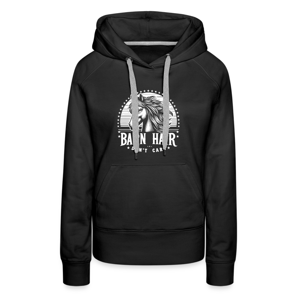 Barn Hair, Don't Care Premium Hoodie - black