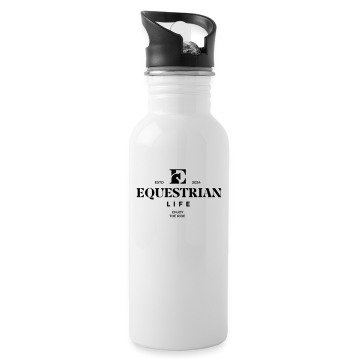 Equestrian Life Water Bottle - white