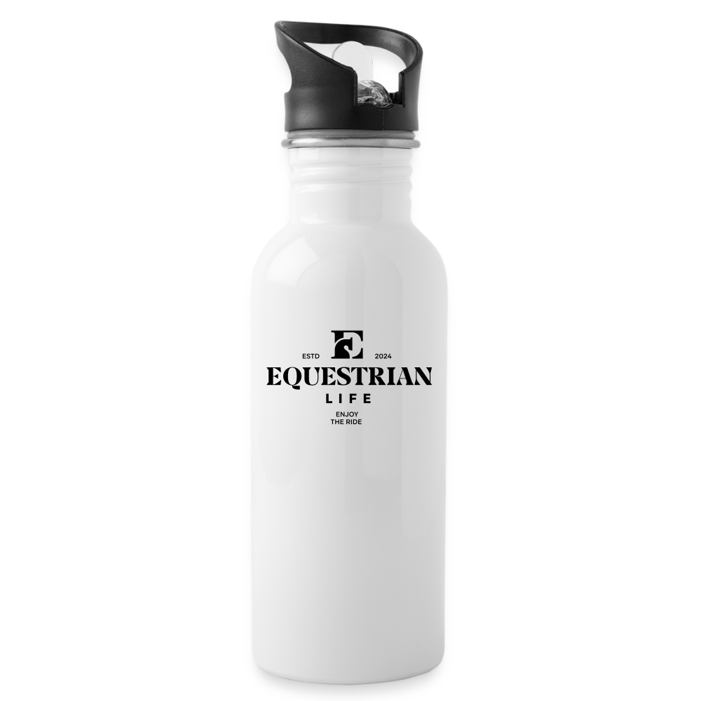 Equestrian Life Water Bottle - white
