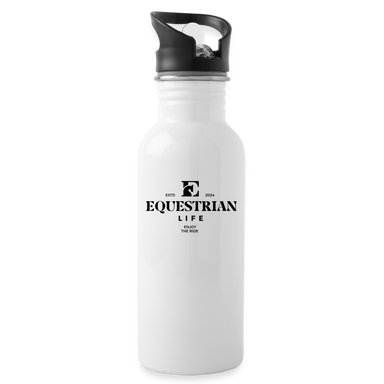 Equestrian Life Water Bottle - white