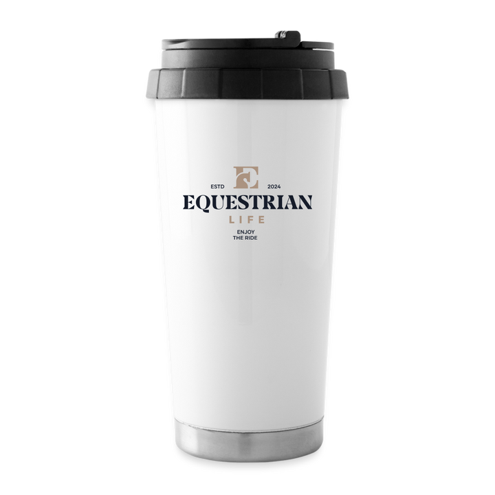 EL 16 oz Travel Mug - white