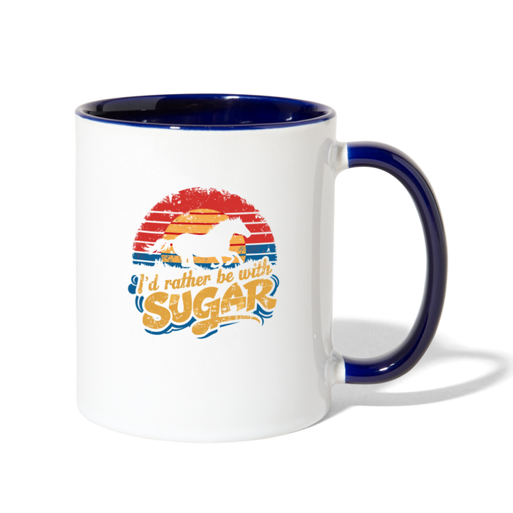 WS Contrast Coffee Mug - white/cobalt blue