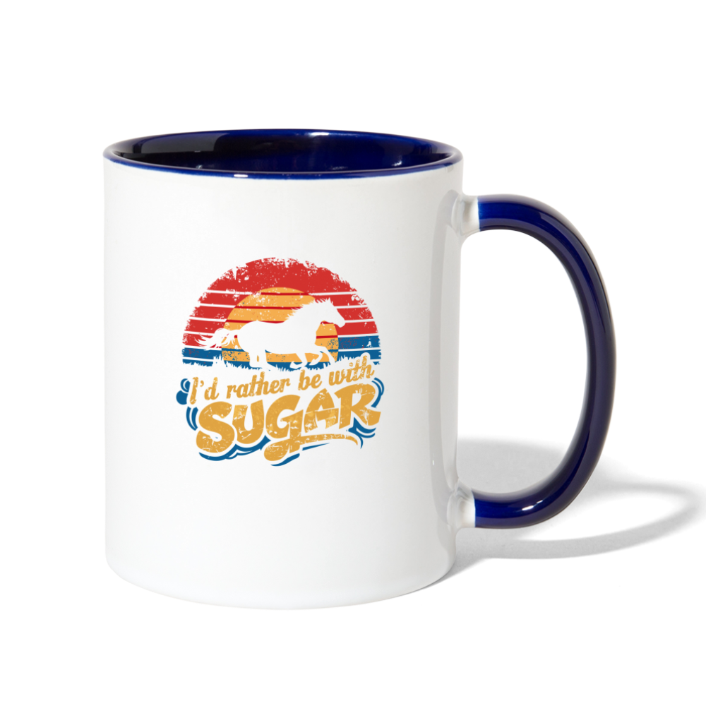 WS Contrast Coffee Mug - white/cobalt blue