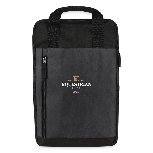 EL Laptop Backpack - heather dark gray/black