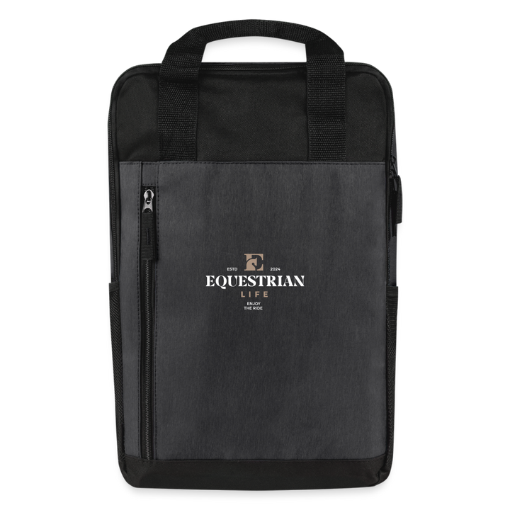 EL Laptop Backpack - heather dark gray/black