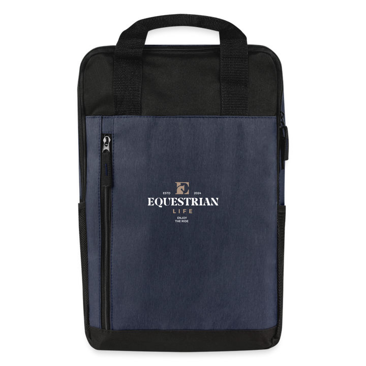 EL Laptop Backpack - heather navy/black