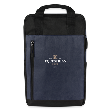 EL Laptop Backpack - heather navy/black