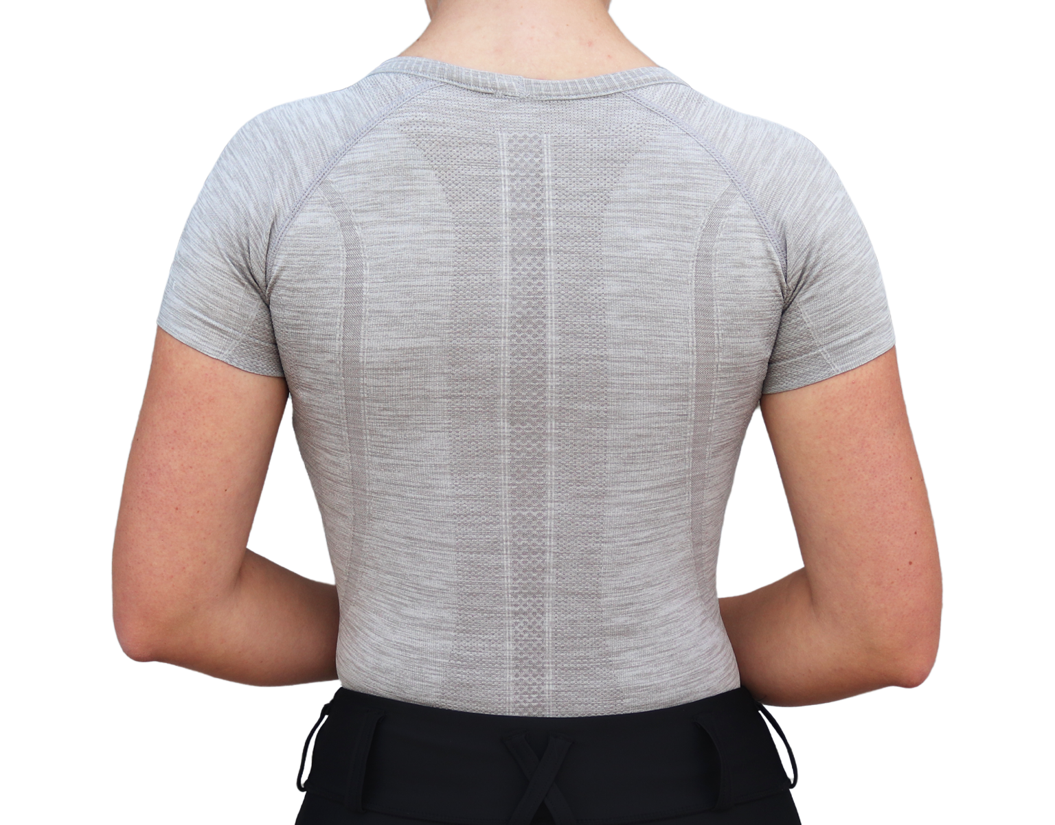 Chic Athletic Short Sleeve Shirt - Gray